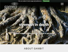 Tablet Screenshot of gambitcf.com